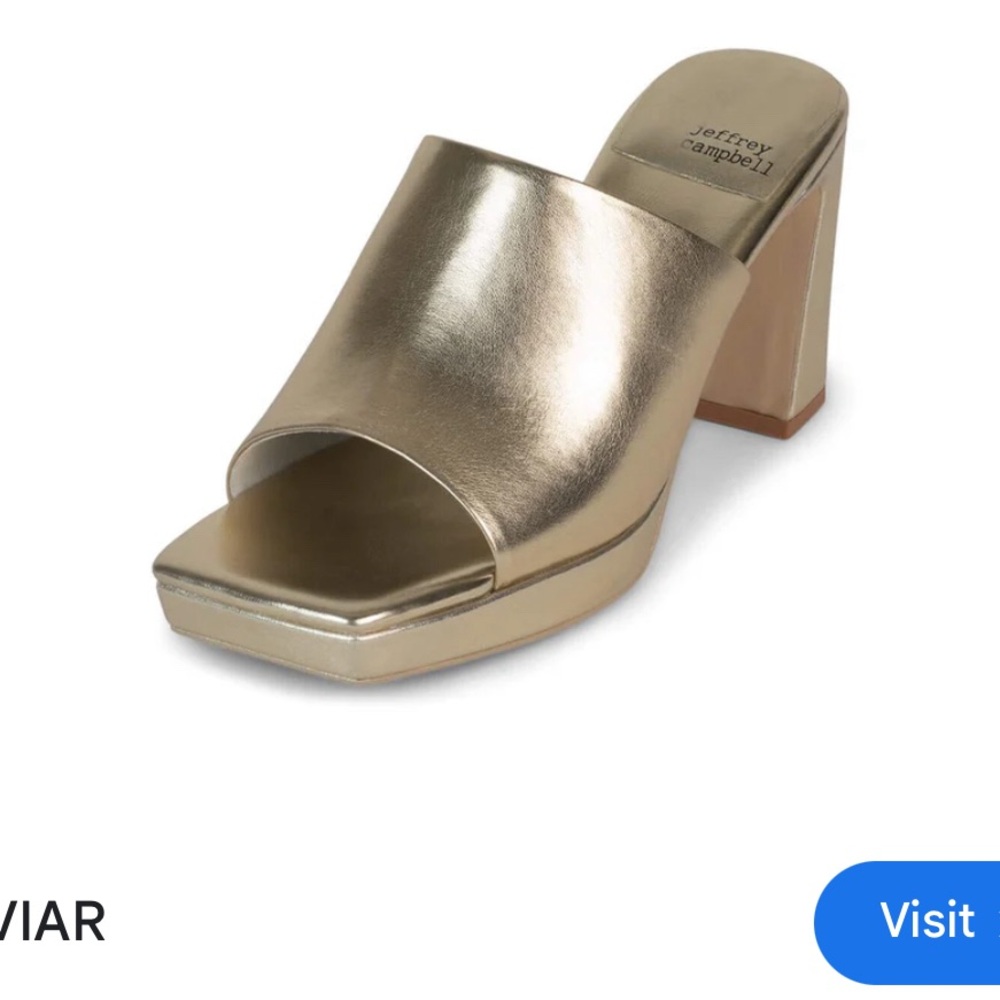 Jeffrey Campbell caviar platform slide heels size 7 new no box